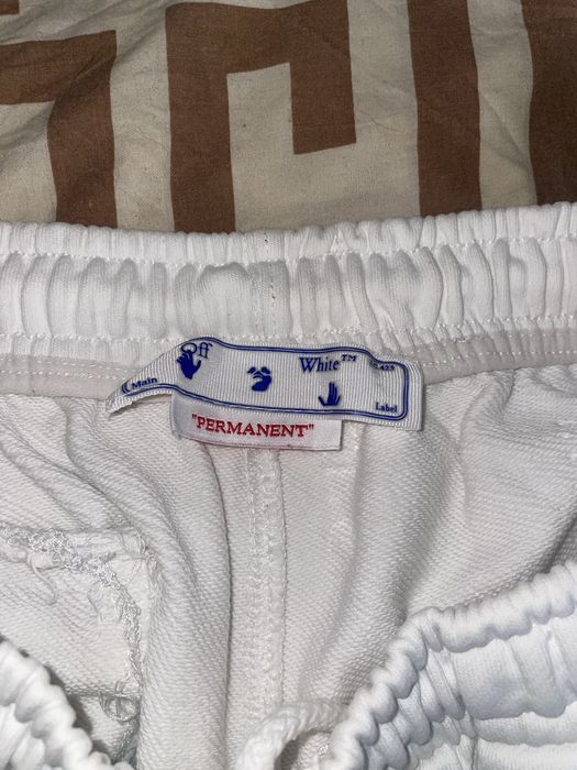 Шорти Off-white arrow sticker sweatshorts white