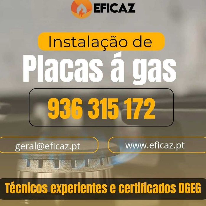 Assistência técnia de fogões e fornos a gás, esquentadores e termoacumuladores, instalação de olacas a gás e elétricas