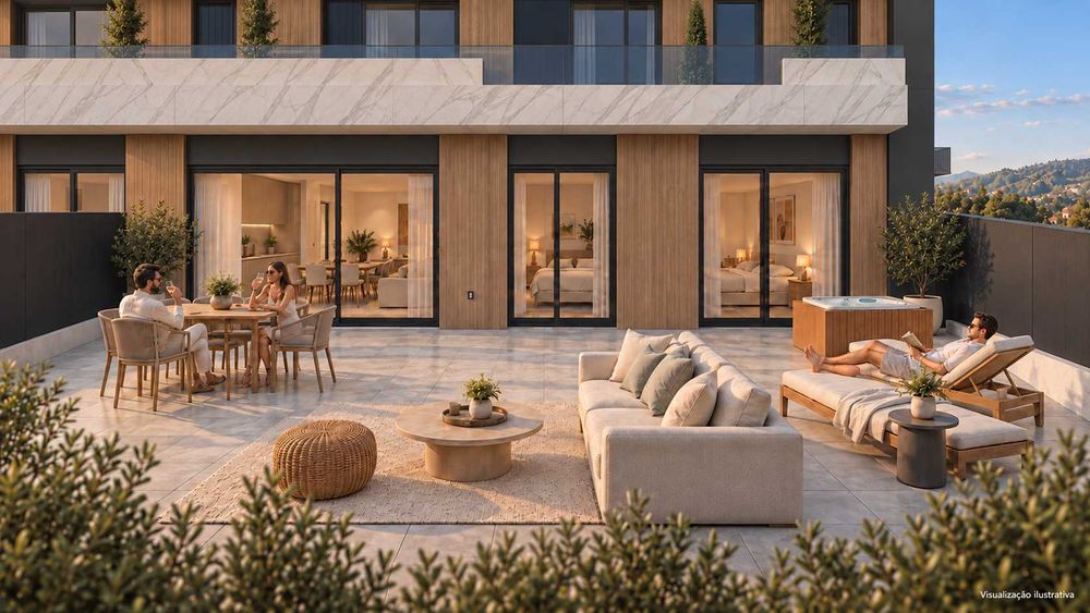 T2 Novo no centro de Lousada | Terraço 105 m² | Garagem para 2 carros