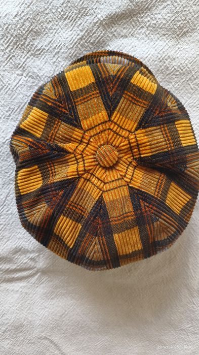 Kaszkiet 8-paneli sztruks Alfonso D'Este XL 60-61 cm