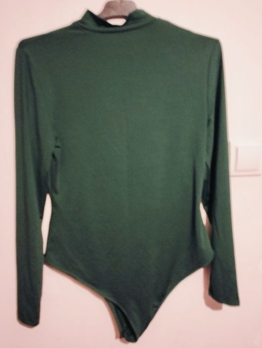 Body golf na długi rękaw butelkowa zieleń shein