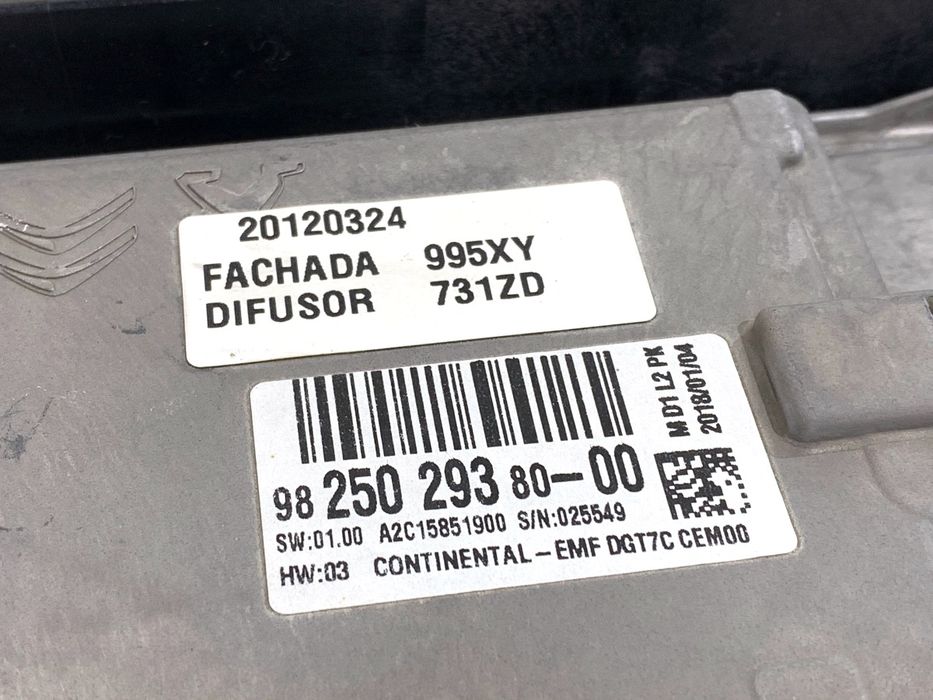 WYŚWIETLACZ CITROEN C4 PICASSO II 9825029380 EKRAN