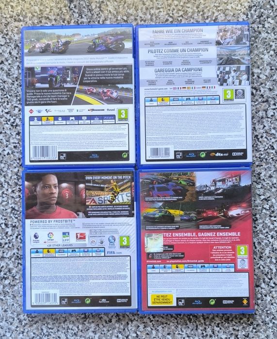 Conjunto de 4 jogos PlayStation 4