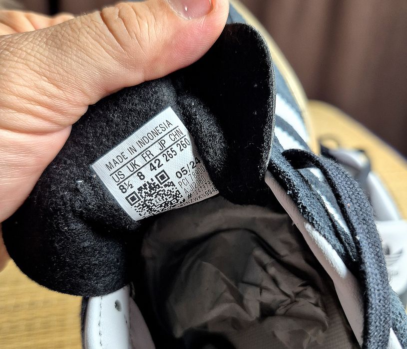 Оригінал 100% Чоловічі кроссівки Adidas Gazelle Indoor J12060(Розмір 42-27см)