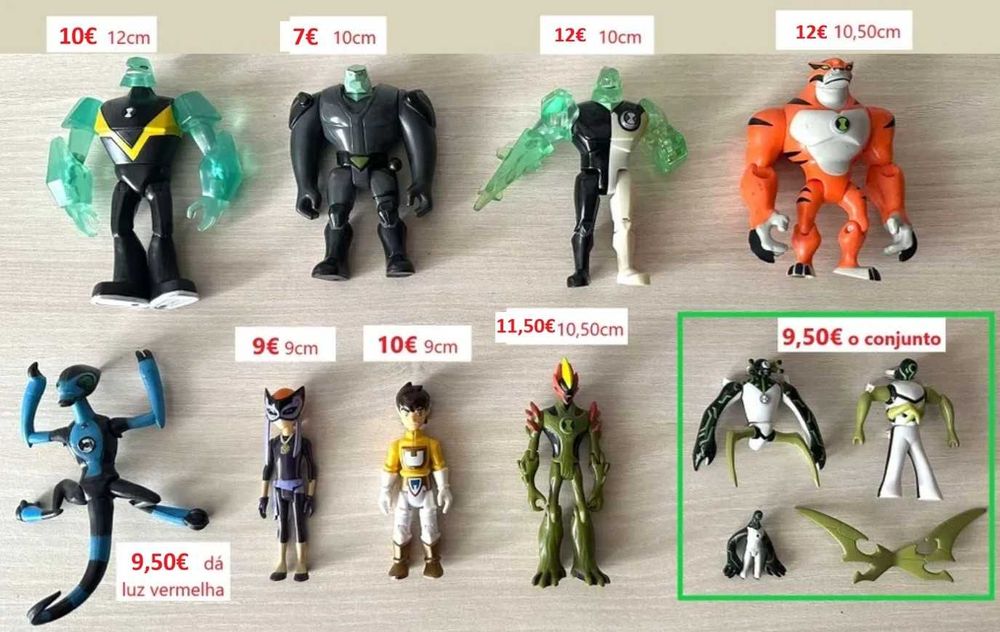 Relogios Ben 10 banda desenhada ben ten acessorios bonecos