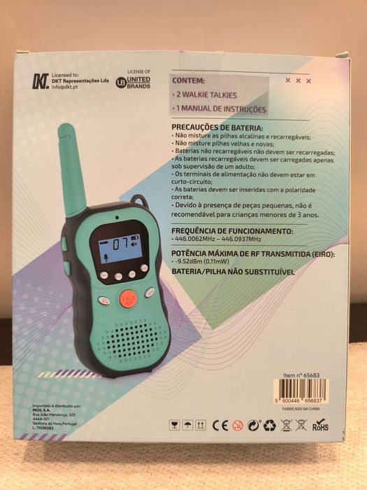 Vendo Walkie Talkies em excelente estado.