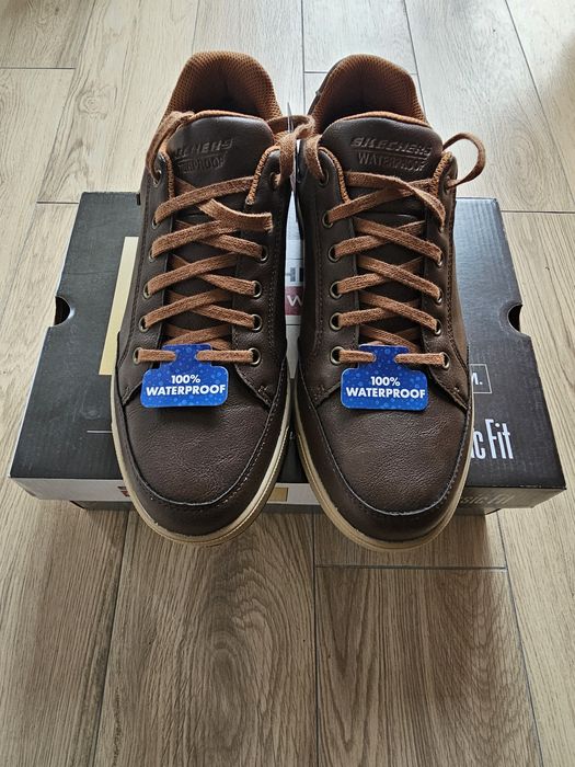 Nowe nieużywane sneakersy Skechers Sparkman brązowe rozm. 43