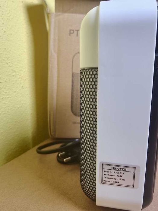 Aquecedor Cerâmico Portátil PTC 500W – Novo na Caixa