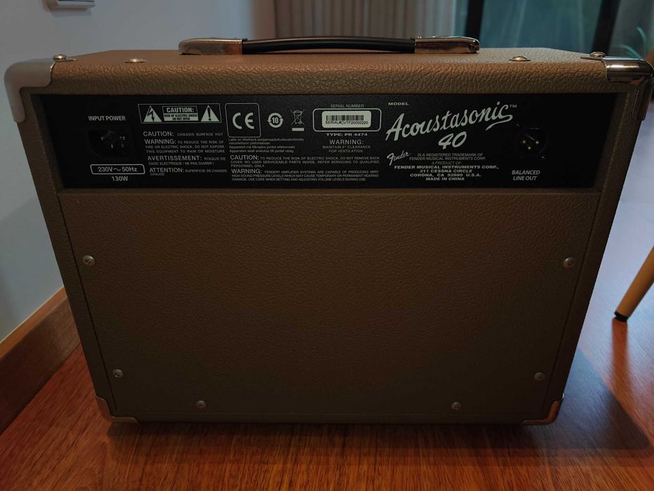 Conjunto Guitarra LAG T70ACE + Amp Fender Acoustasonic40 + Acessórios