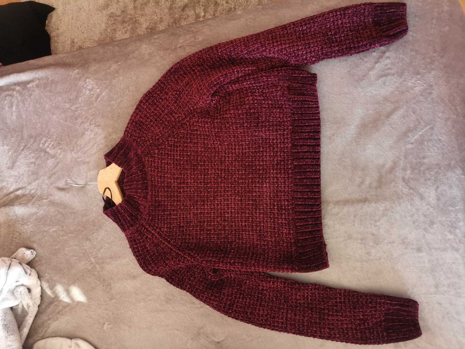 Camisola de malha chenille