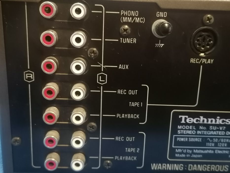 Technics SU-V7 japończyk 2x80 630W uszkodzony input selector