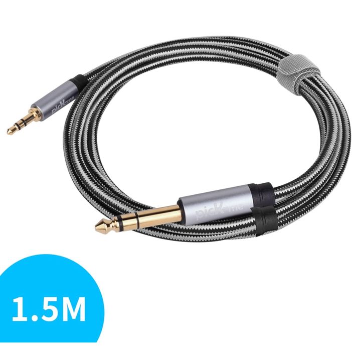 2 cabos de audio de uma via