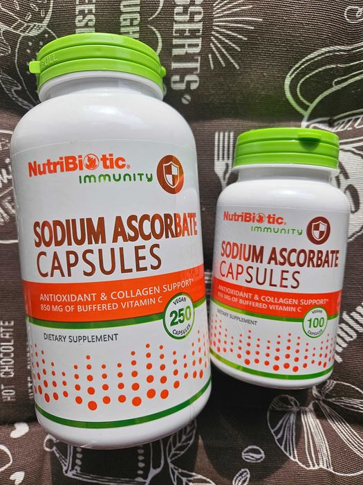 Вітамін С витамин vit C Ц порошок капсули содіум аскорбат Nutribiotic