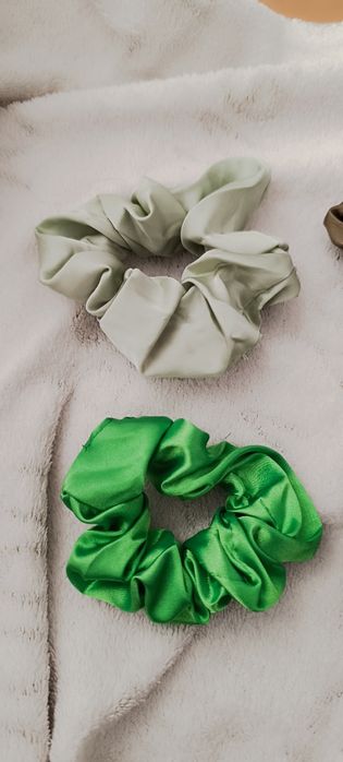 Conjunto de 4 Scrunchies de Chiffon Neon Vintage