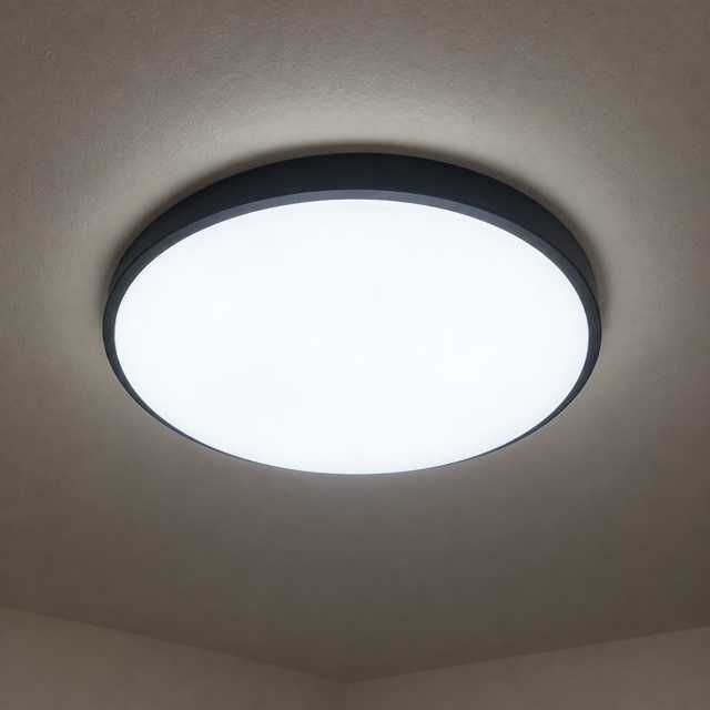 Lampa sufitowa LED 18W okrągła czarna