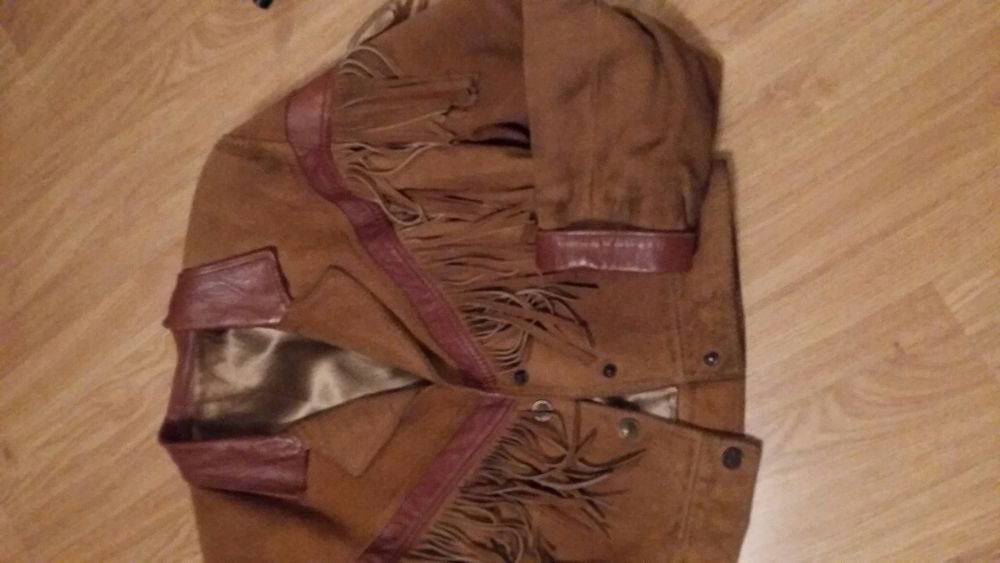 Blusão Franjas em pele