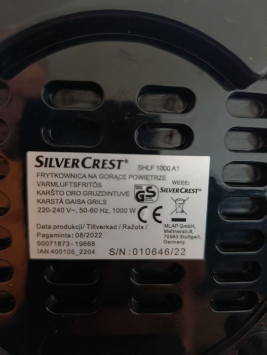 Air fryer  silvercrest