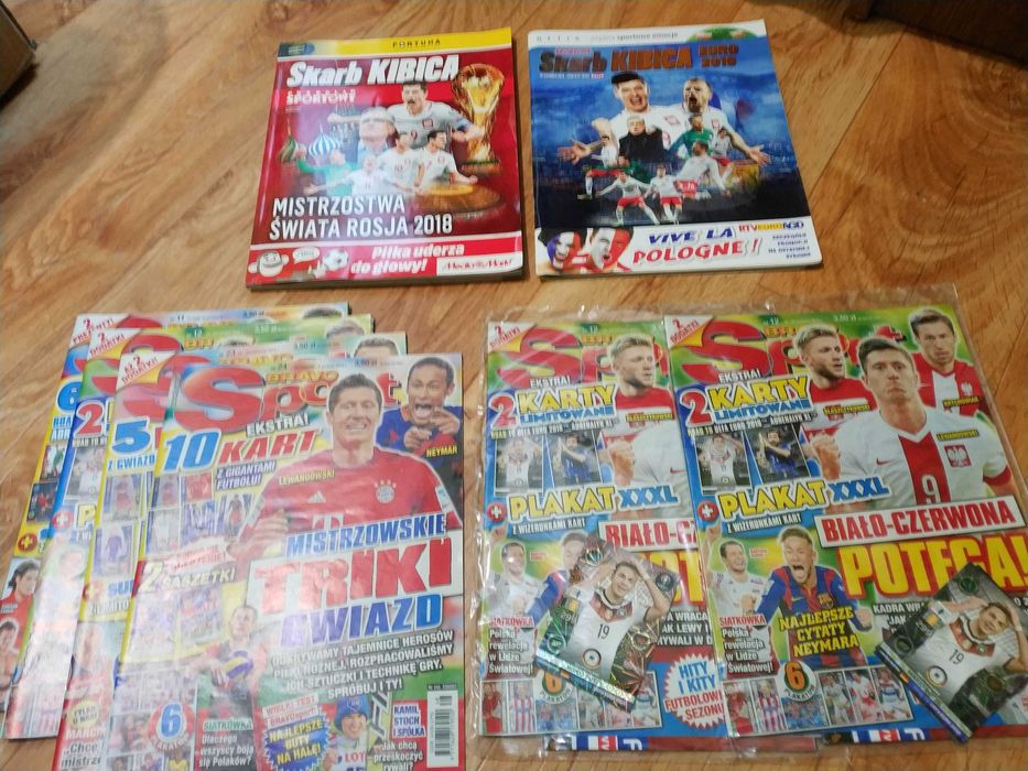 Czasopisma gazety Bravo sport Just Kick it! niezbędnik fifa karty euro