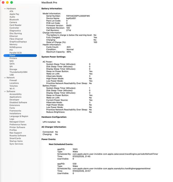 Macbook Pro M4 Pro 24Gb RAM 512GB Disco