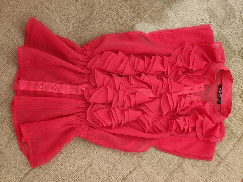 Bluzka w kolorze koralowego różu rozmiar 12