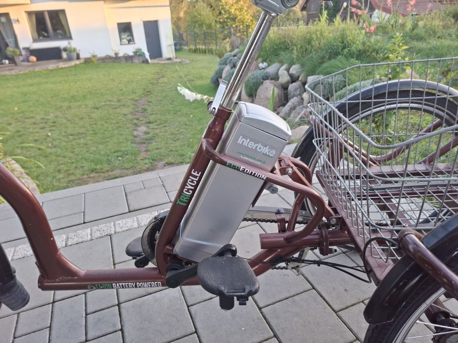 Rower trójkołowy elektryczny firmy interbike