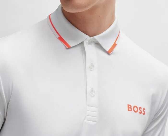 HUGO BOSS męska koszulka polo WHITE PRO