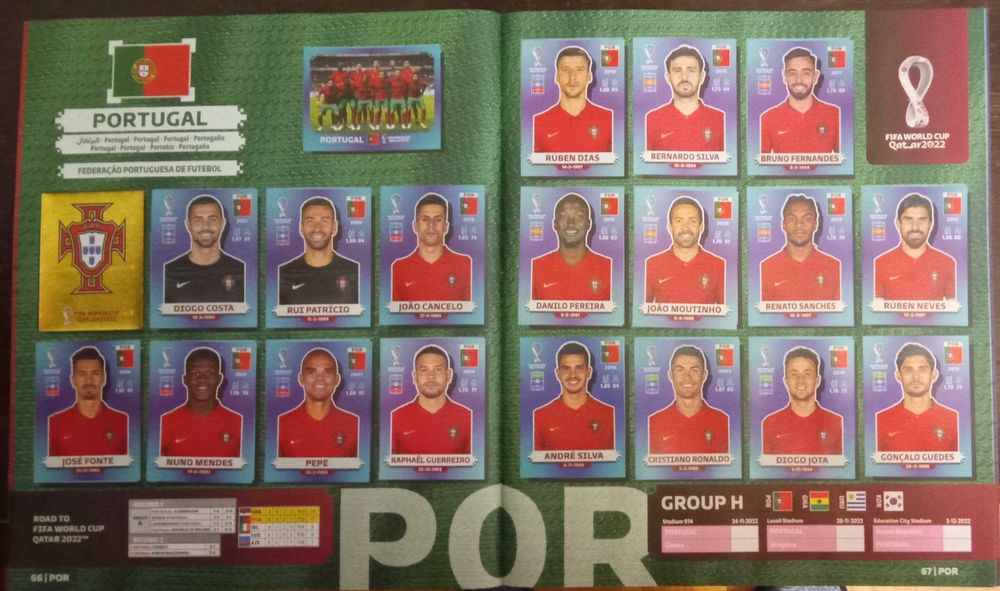 Mundial 2022 - Qatar - Caderneta completa - Panini - - - - - Cromos