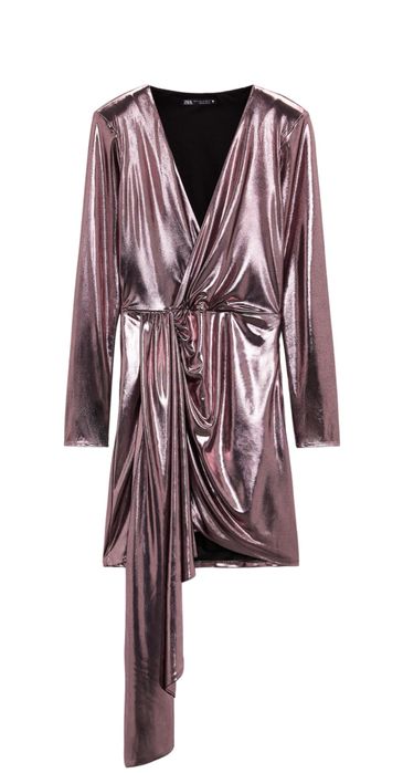 Sukienka z drapowaniem ZARA rozm. L