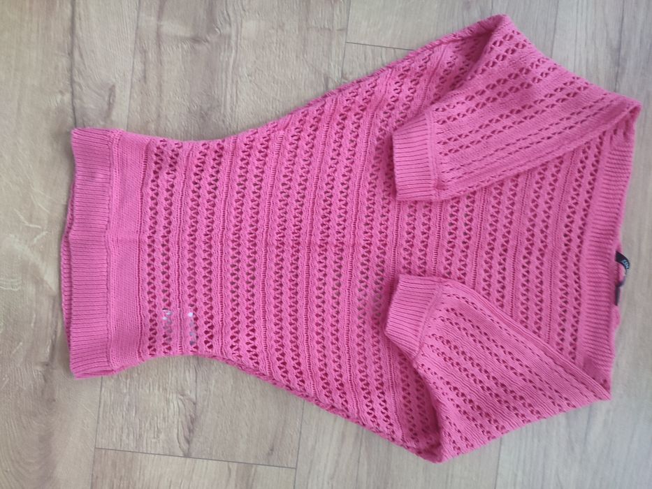 Różowy sweter z krótkim rękawem typu nietoperz,XS, Esmara