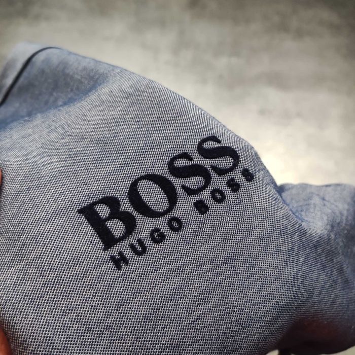 MĘSKA Bluza Elegancka Zip Stójka Bawełna Hugo Boss PREMIUM Classic