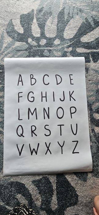 Alfabet na płótnie 70x50. Obraz?