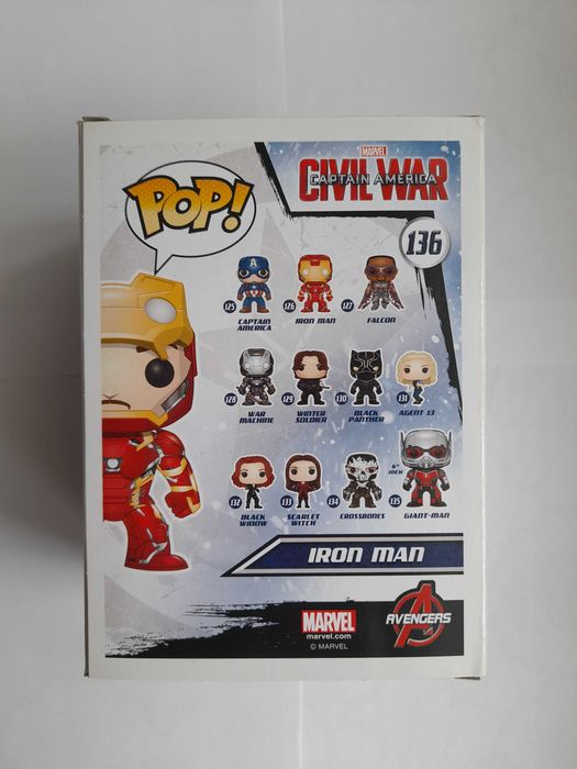 Funko POP - Iron Man (Unmasked) 136