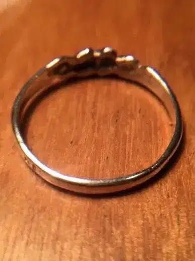 2 ANÉIS de PRATA - diâmetro interno 20 mm - contraste Águia 835