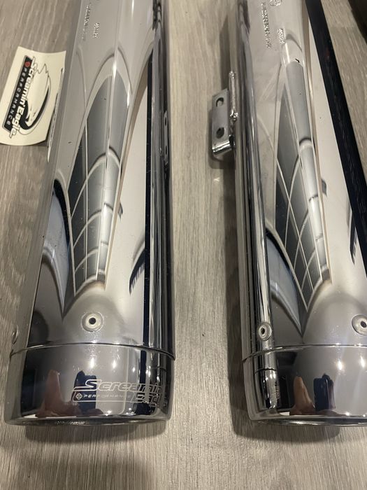 Escapes screamin eagle muffler short chrome