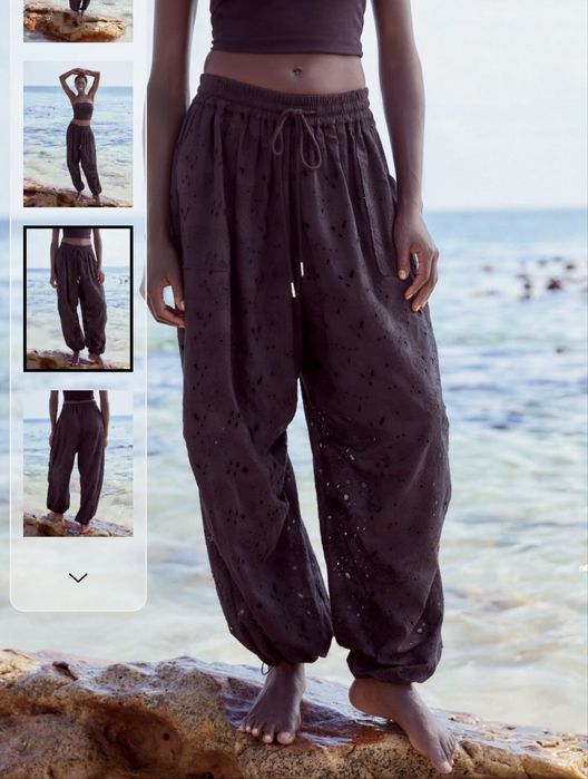 Брюки карго Next L-Xl чорні вільного крою