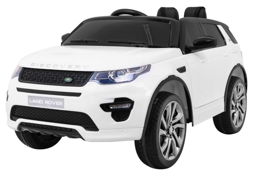 Pojazd Land Rover Discovery Biały + 5-pkt pasy + Regulacja siedzenia