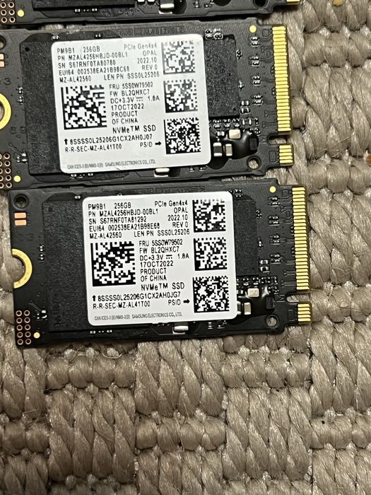 Ssd NVMe 256Gb формат 20/42