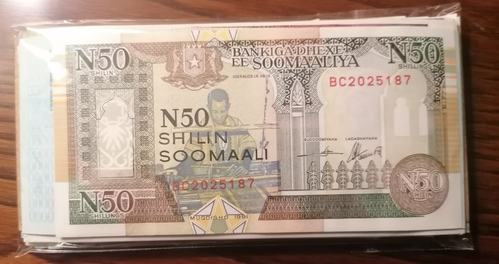 Lote de 100 notas do mundo