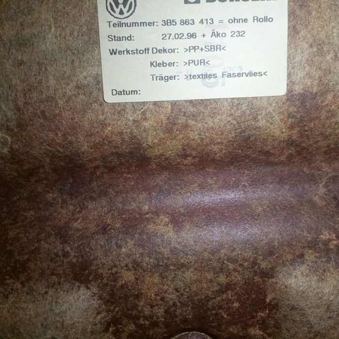 Chapeleira - VOLKSWAGEN Passat (3B2) | 96 - 01