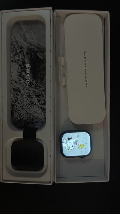 Smart watch preto série 3 midnight aluminium case 45 mm