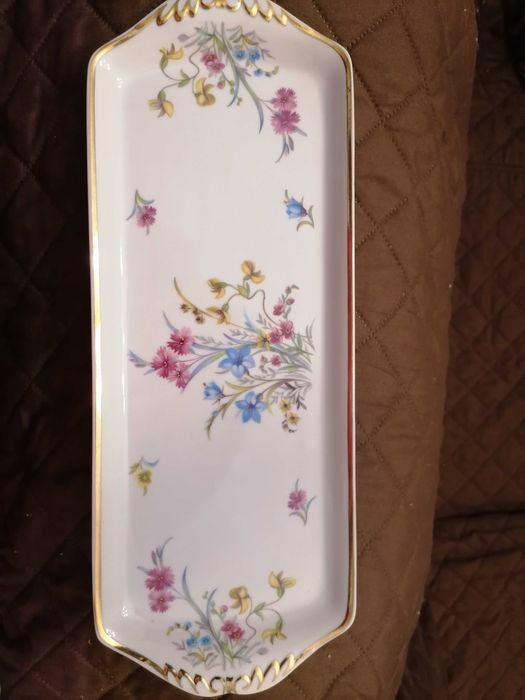 Bandeja Artibus - Padrão Floral Dourado