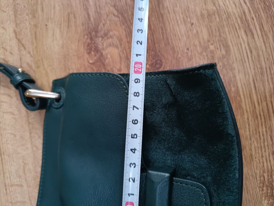 Torebka Massimo Dutti skórzana skóra naturalna licowa torba na ramię