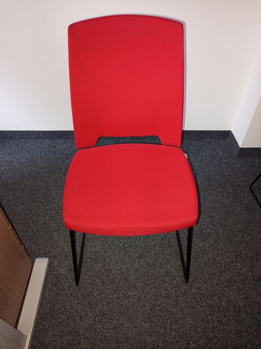 Krzesło biurowe - czerwone 11 sztuk