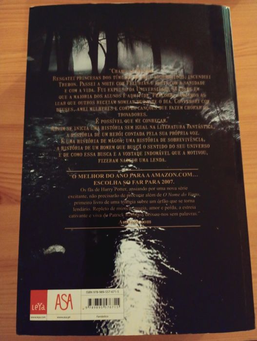 Livro "O nome do vento"