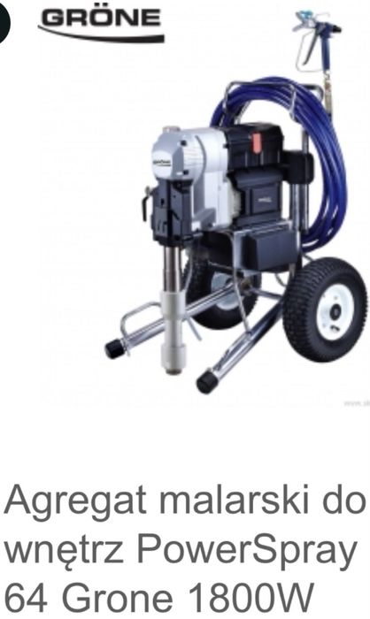 Ładny, Zadbany. Agregat malarski  PowerSpray 64 Grone 1800W