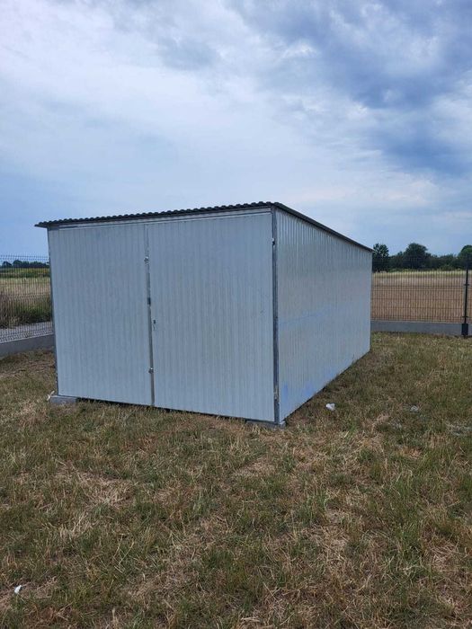 Garaż Blaszany na budowę 3x5 II GATUNEK OCYNK TANIO