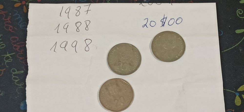 Moedas antigas de coleção