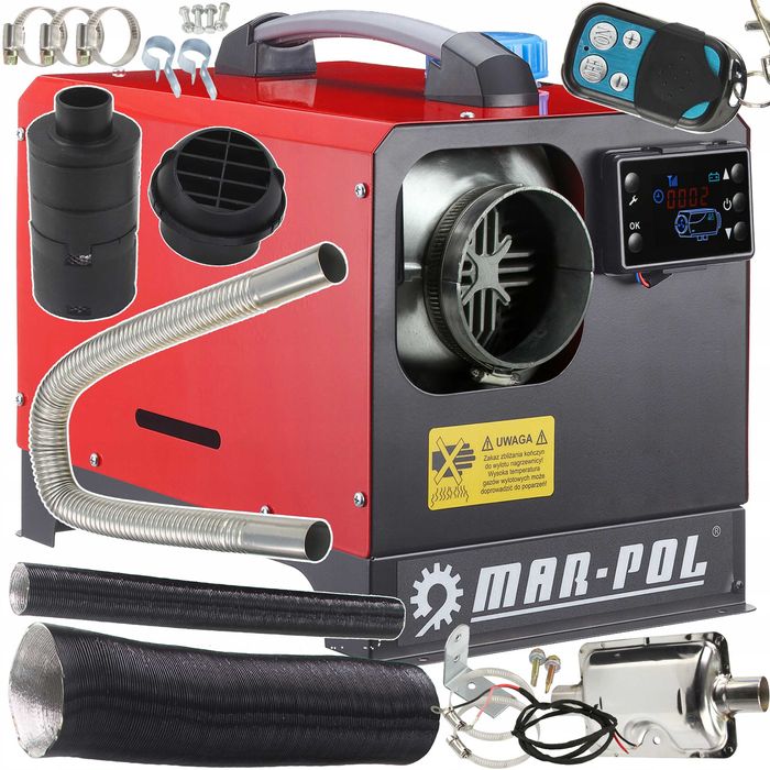 NAGRZEWNICA SPALINOWA Dmuchawa Olejowa Ogrzewanie  Postojowe 12kW