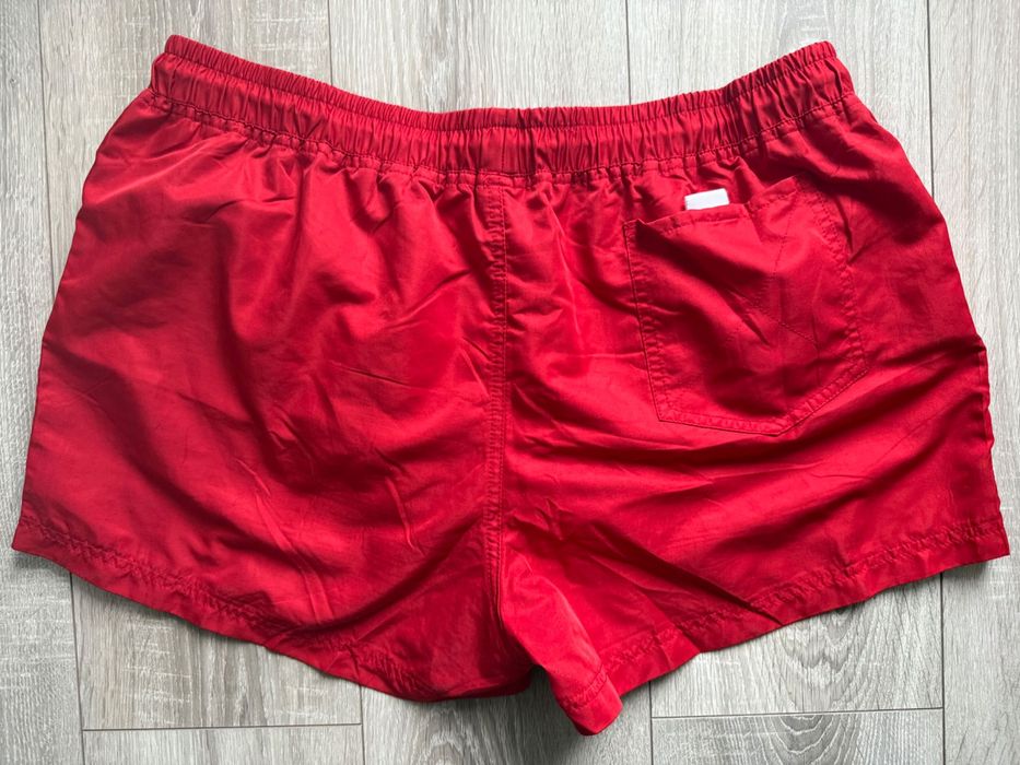 Męskie spodenki szorty basenowe kąpielowe plażowe ATLANTIC czerwone