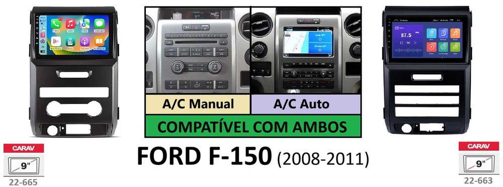 (NOVO) Rádio 2DIN • FORD F-150 (De 1997 a 2011) • Android GPS [4+64GB]